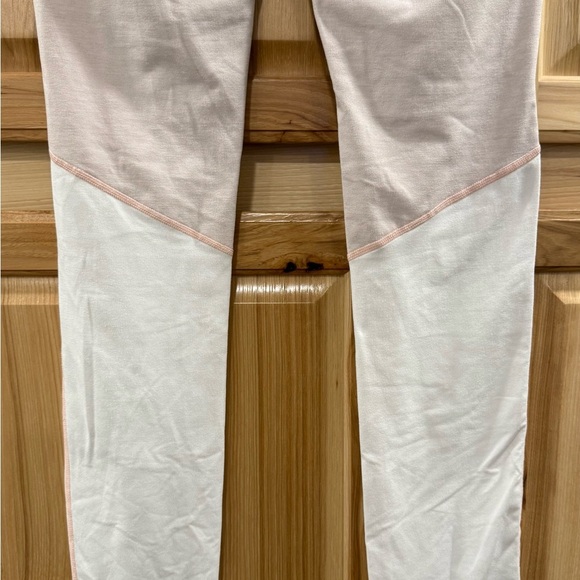 FP Movement Gray White, and Pink Colorblock Leggings with High Waist Active Fun - Picture 7 of 13